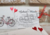 Imagine Invitatii nunta 2786 inimioare si biciclete