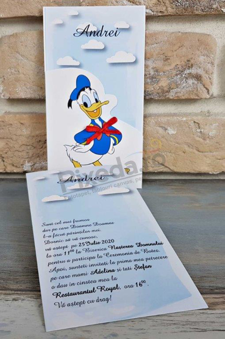 Imagine Invitatii de botez 8045 Donald Duck