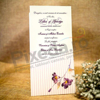 Imagine Invitatii nunta 4003 flori mov si panglica
