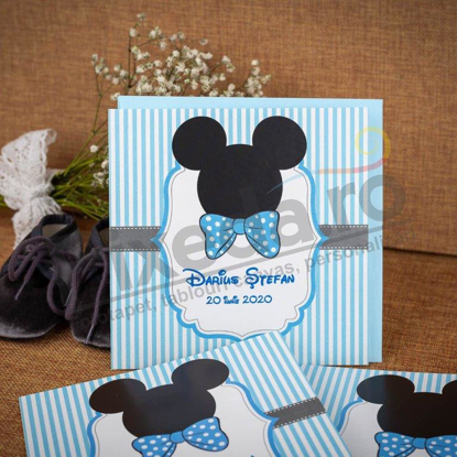 Imagine Invitatii de botez 107 felicitare Mickey Mouse