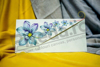 Imagine Invitatii nunta 215 flori albastre