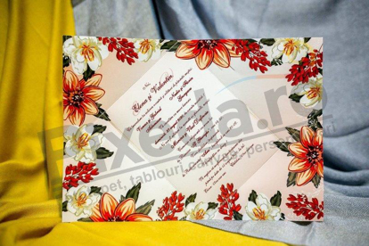 Imagine Invitatii nunta 221 ornamente florale