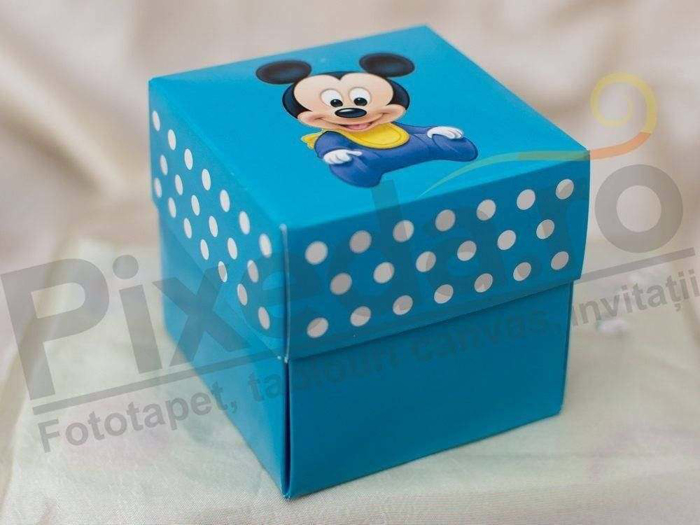 Imagine Invitatii de botez 3620B cutiuță Mickey Mouse