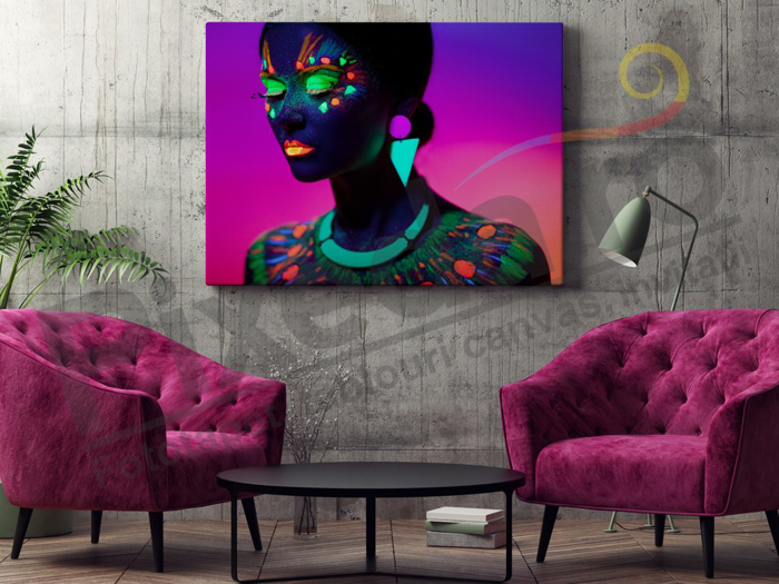 Imagine Tablou canvas abstract PX 20000 culori neon