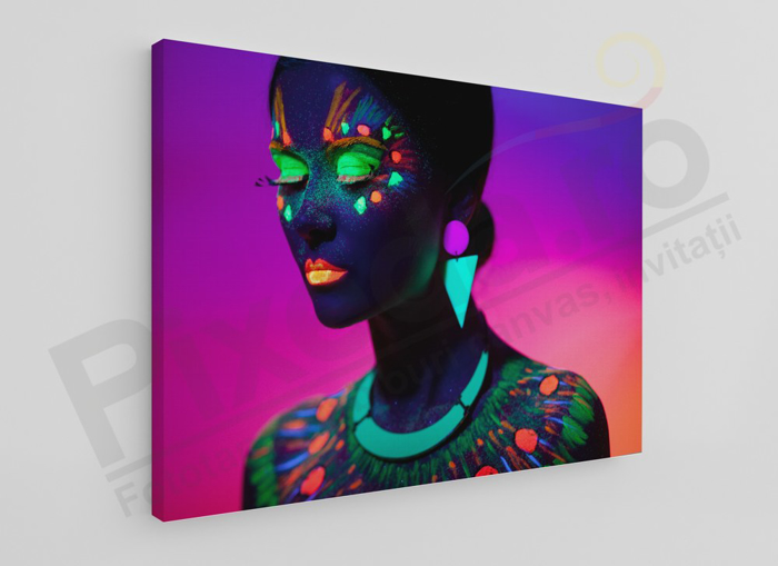 Imagine Tablou canvas abstract PX 20000 culori neon