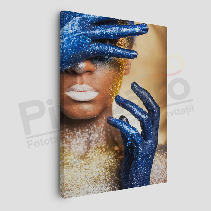 Imagine Tablou canvas abstract PX 21001 glitter aur