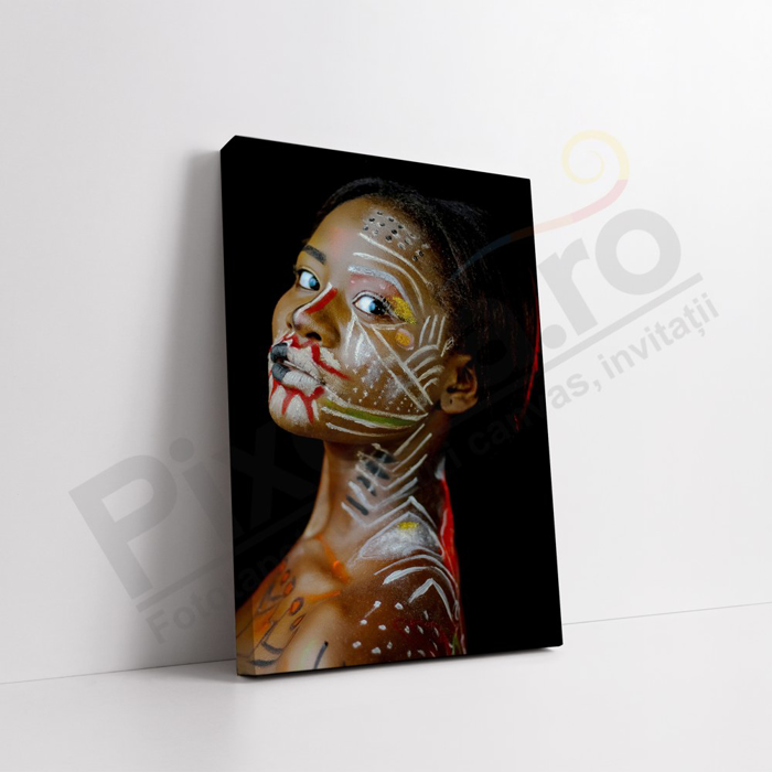 Imagine Tablou canvas abstract PX 21004 tribal femeie africana