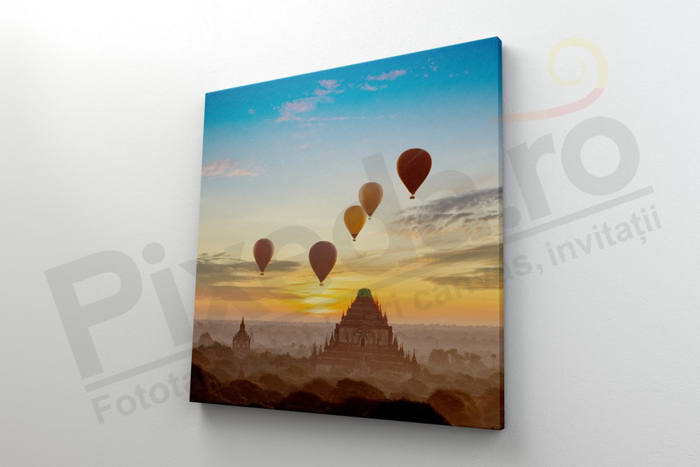 Imagine Tablou canvas peisaj PX 22030 baloane peste templu