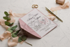 Imagine Invitatii nunta 9225 roz design floral