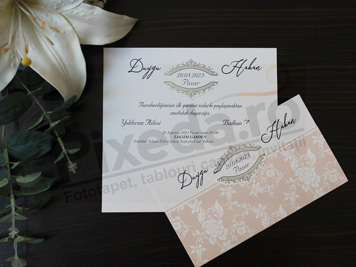 Imagine Invitatii nunta 20427 design floral
