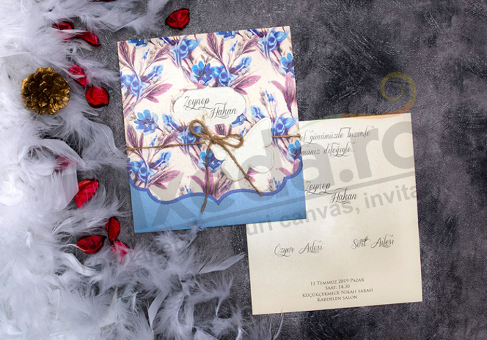 Imagine Invitatii nunta 63674 indigo
