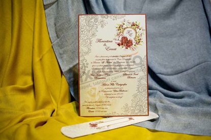 Imagine Invitații nuntă 3221 floral discret
