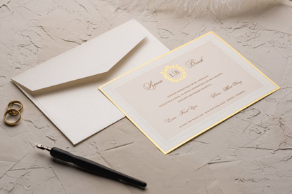 Imagine Invitații nuntă 9133 clasic elegant