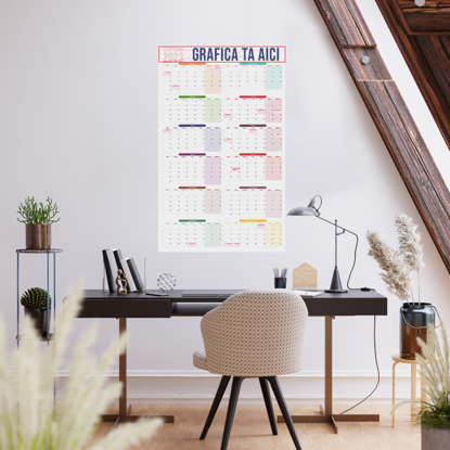 Imagine Calendar Planner Personalizat - Foarte Mare