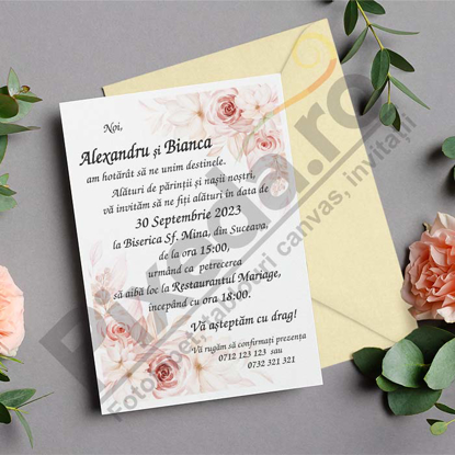 Imagine Invitatie de nunta PX 10126