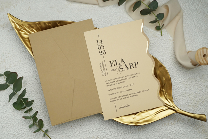 Imagine Invitatii nunta 9252 cu design modern, abstract