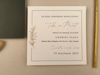 Imagine Invitații nuntă 12261 model pătrat cu plic cartonat