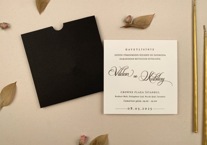 Imagine Invitații nuntă 12262 - minimalist , clasic