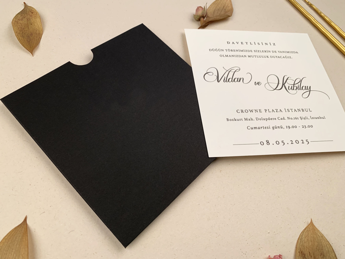 Imagine Invitații nuntă 12262 - minimalist , clasic