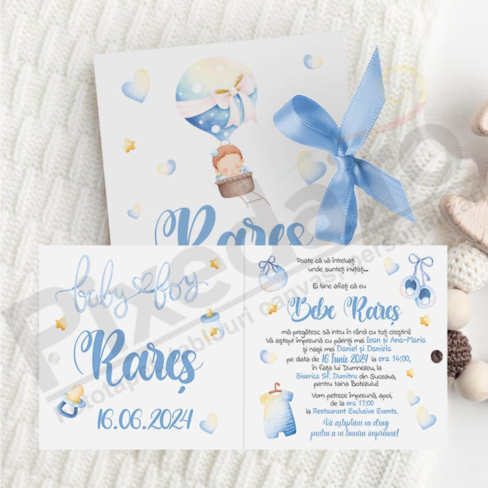 Imagine Invitatie de botez PXB 9002