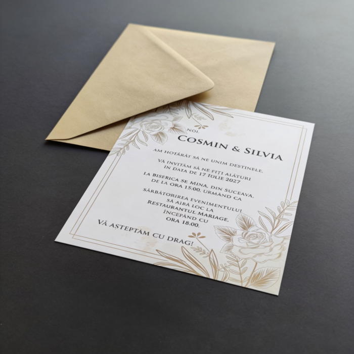 Imagine Invitatie de nunta PX 10085