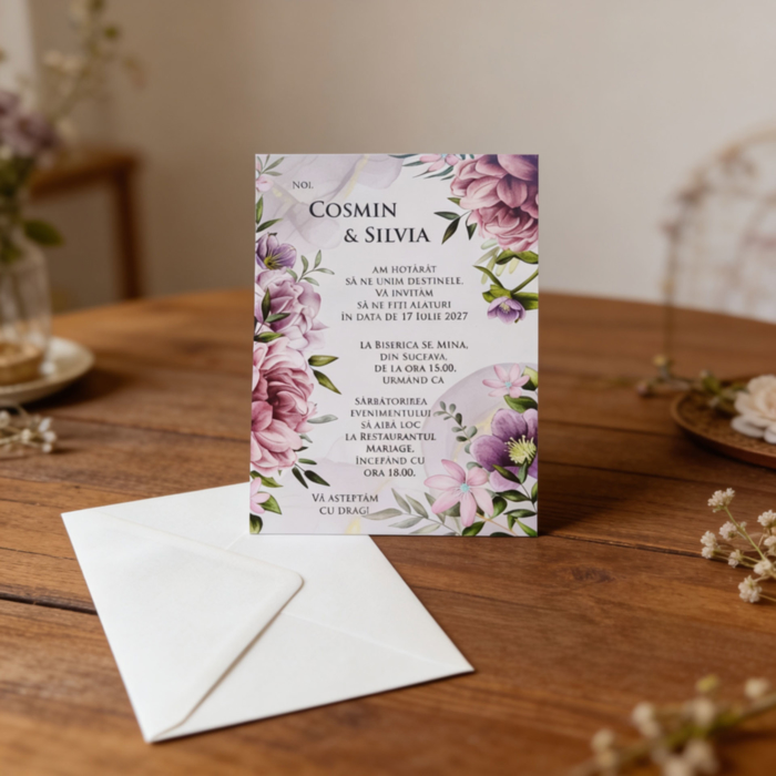 Imagine Invitatie de nunta PX 10105