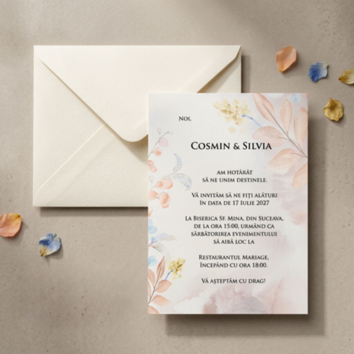 Imagine Invitatie de nunta PX 10111