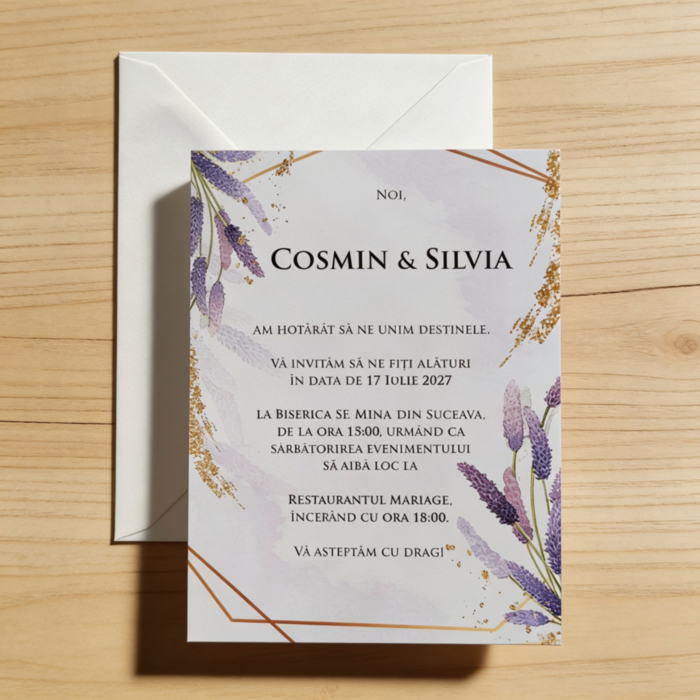 Imagine Invitatie de nunta PX 10115