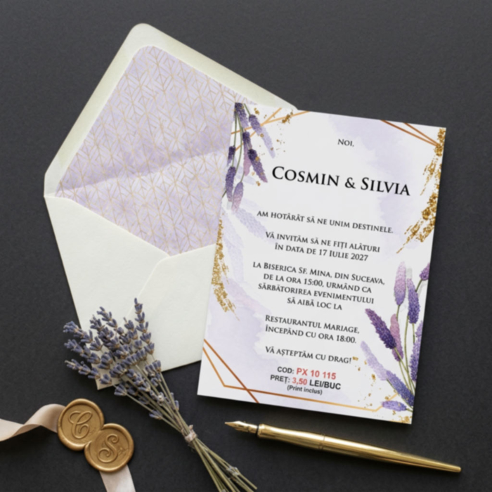Imagine Invitatie de nunta PX 10115
