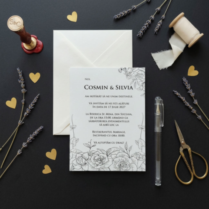 Imagine Invitatie de nunta PX 10117