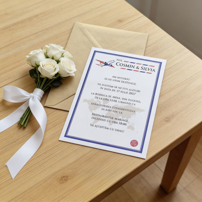 Imagine Invitatie de nunta PX 10135