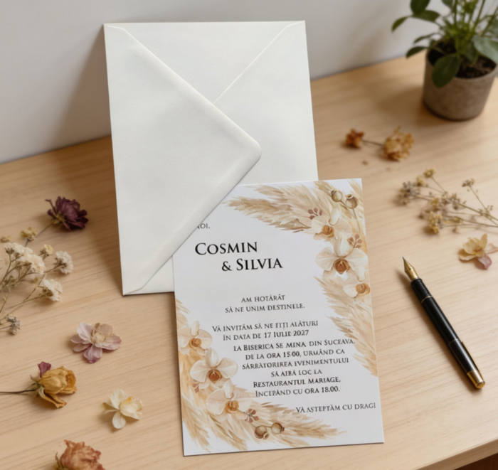 Imagine Invitatie de nunta PX 10136