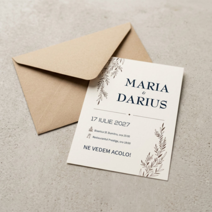 Imagine Invitatie de nunta PX 15001