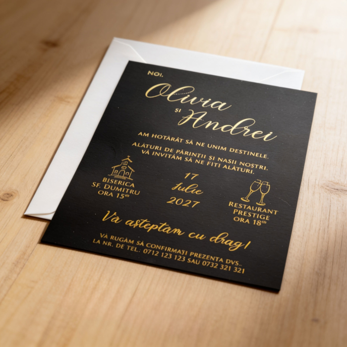 Imagine Invitatie de nunta PX 15078