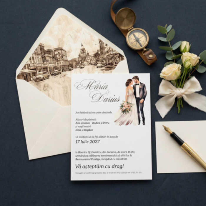 Imagine Invitatie de nunta PX 15094