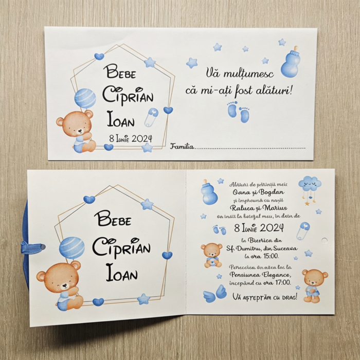 Imagine Invitatie de botez PXB 9004