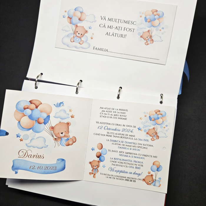 Imagine Invitatie de botez PXB 9006