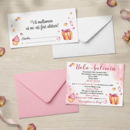 Imagine Invitatie de botez PXB 9012