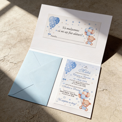 Imagine Invitatie de botez PXB 9014