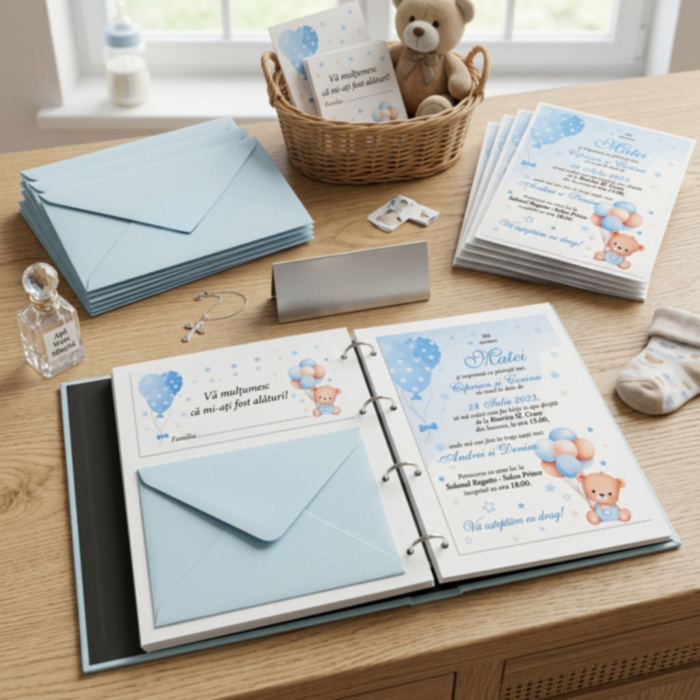 Imagine Invitatie de botez PXB 9014