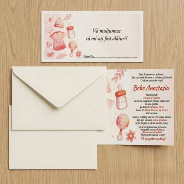 Imagine Invitatie de botez PXB 9017