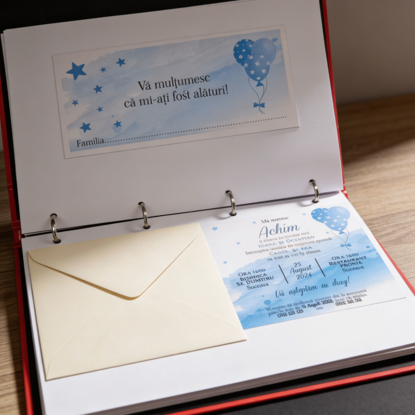 Imagine Invitatie de botez PXB 9018