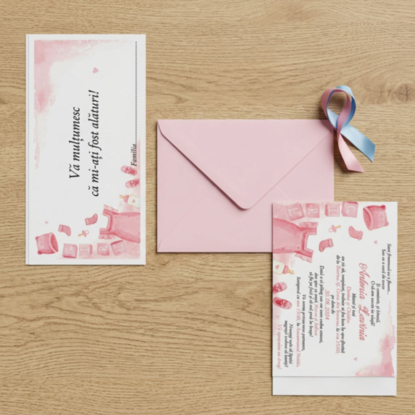 Imagine Invitatie de botez PXB 9025