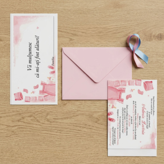 Imagine Invitatie de botez PXB 9025