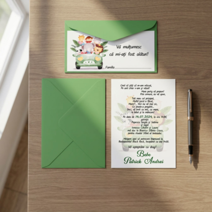 Imagine Invitatie de botez PXB 9034