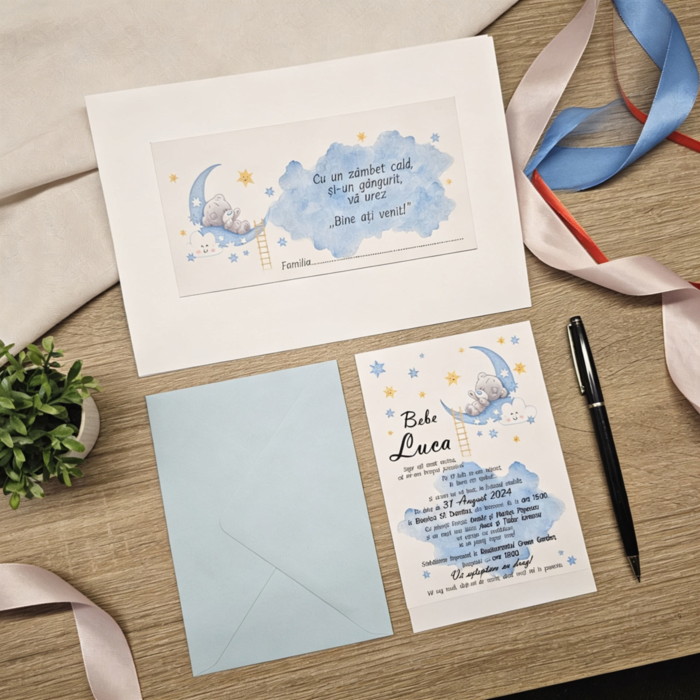Imagine Invitatie de botez PXB 9038