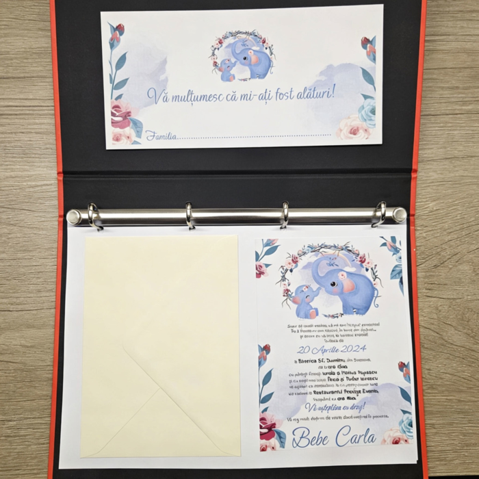 Imagine Invitatie de botez PXB 9041
