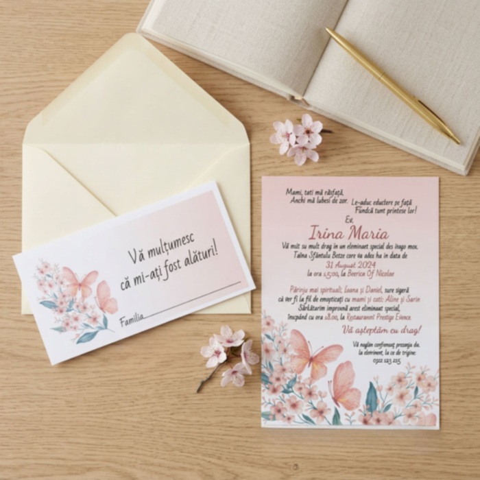 Imagine Invitatie de botez PXB 9044