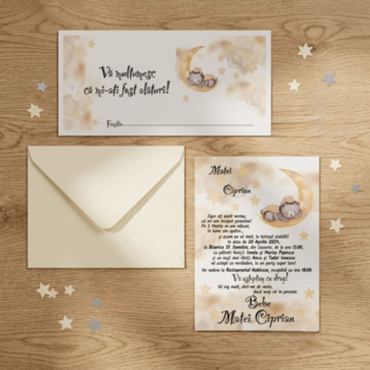 Imagine Invitatie de botez PXB 9048
