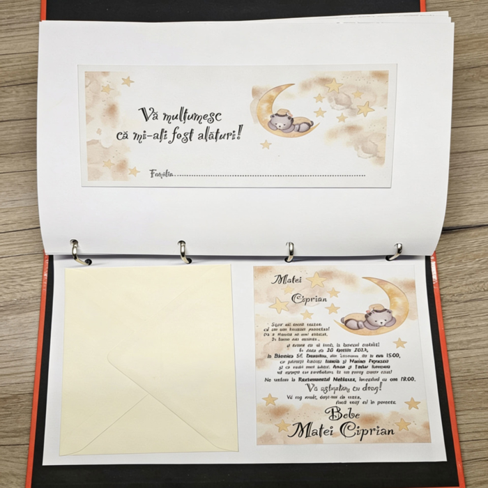 Imagine Invitatie de botez PXB 9048